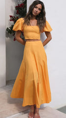 Mustard Yellow Maxi Skirts