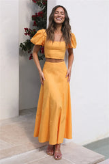 Mustard Yellow Maxi Skirts