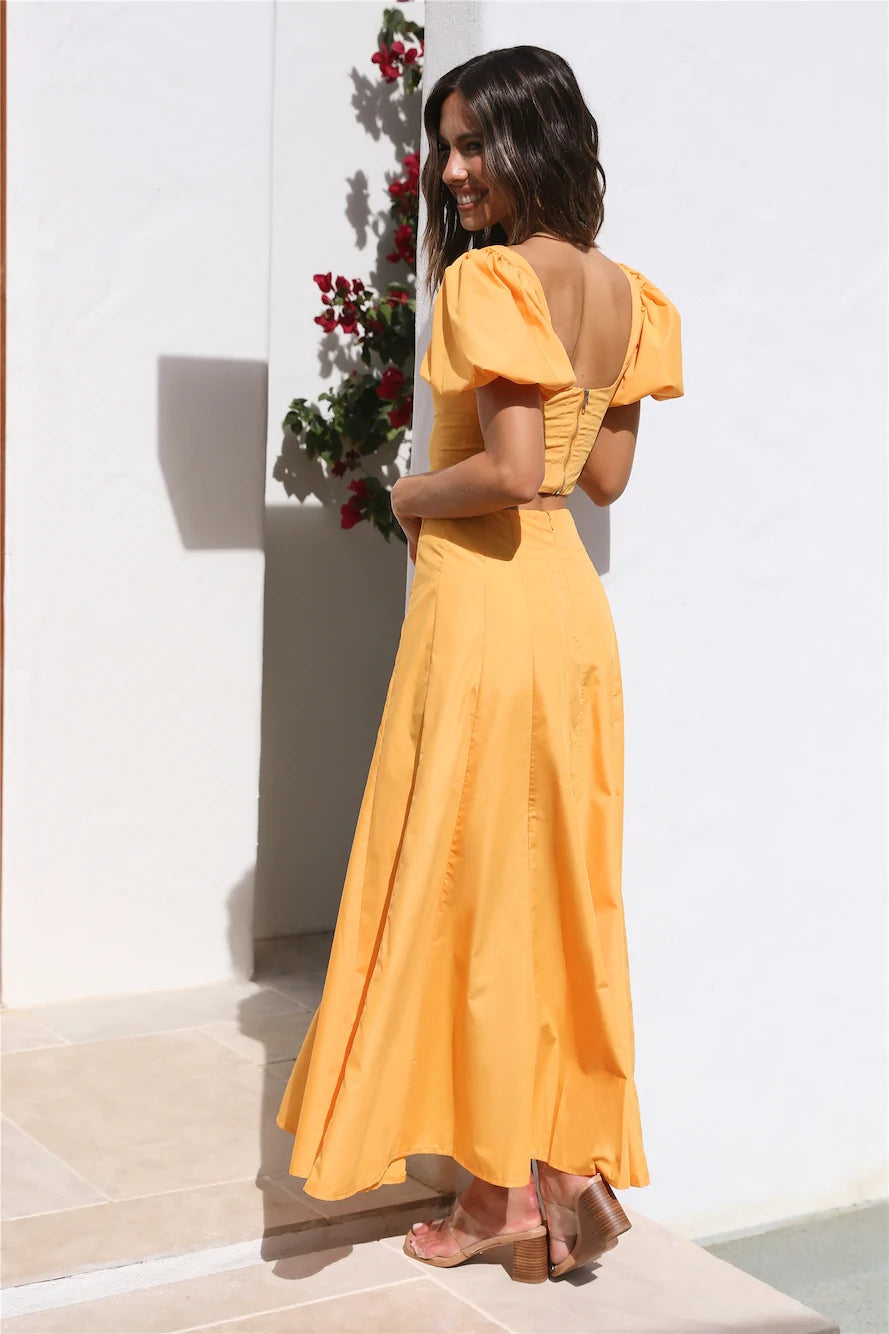 Mustard Yellow Maxi Skirts