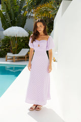 Dainty Cloud Maxi Dress Purple