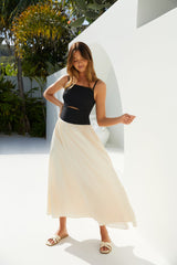 Pippa Maxi Dress Cream Black