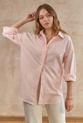 Pink Striped Button Down Shirt