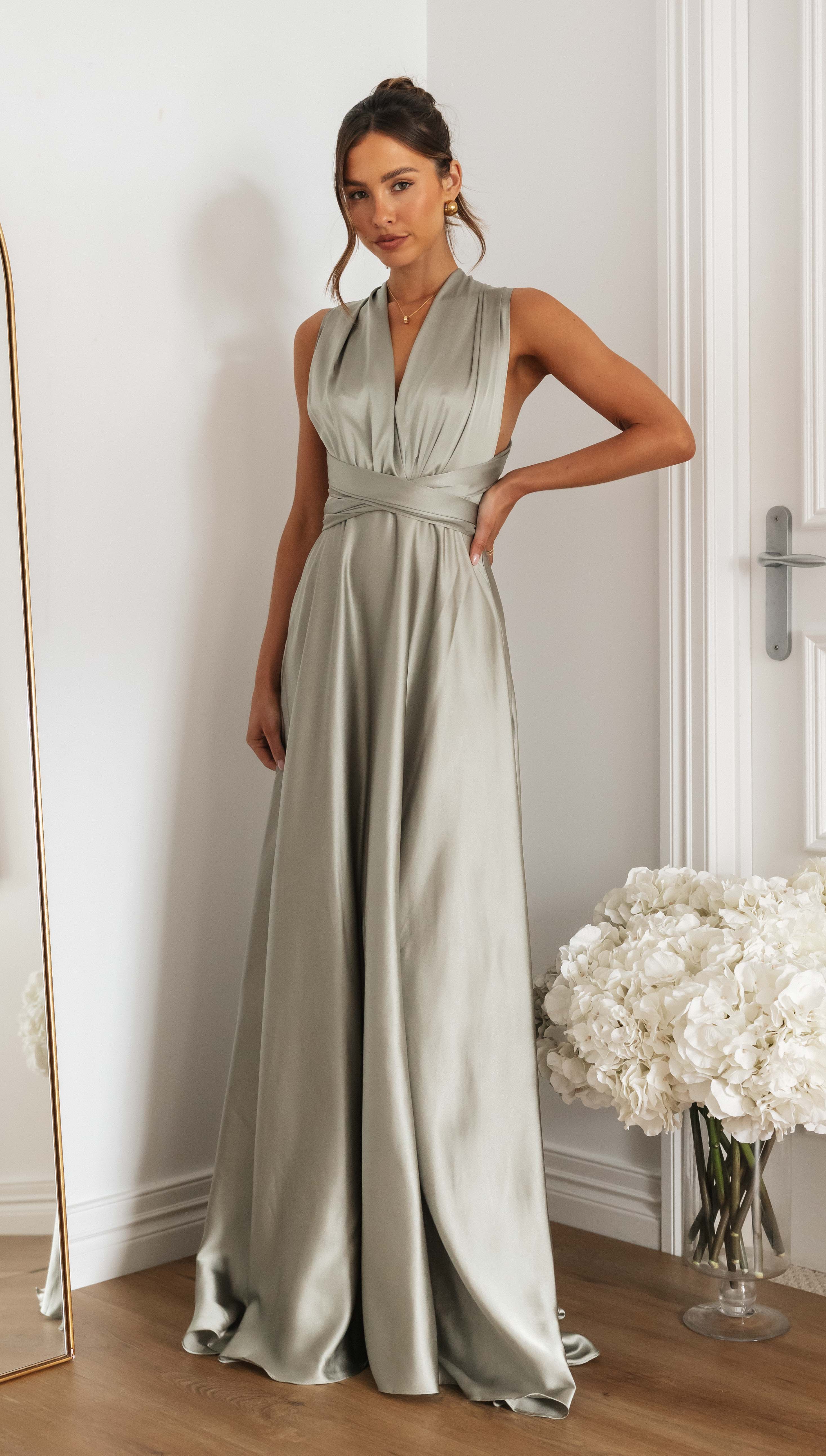 Margaux Maxi Dress (Olive)