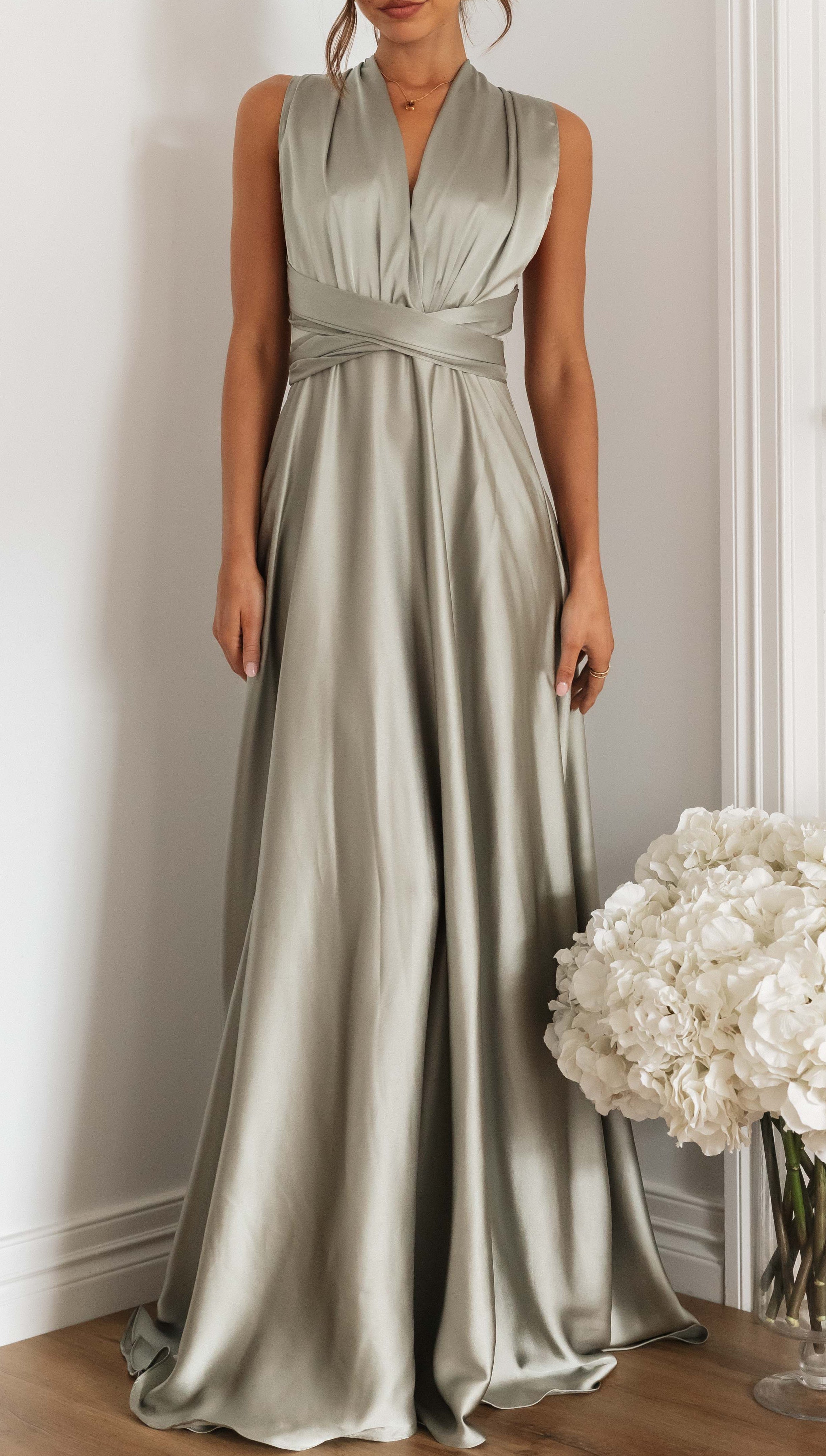 Margaux Maxi Dress (Olive)