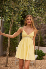 Butter Me Up Mini Dress Yellow