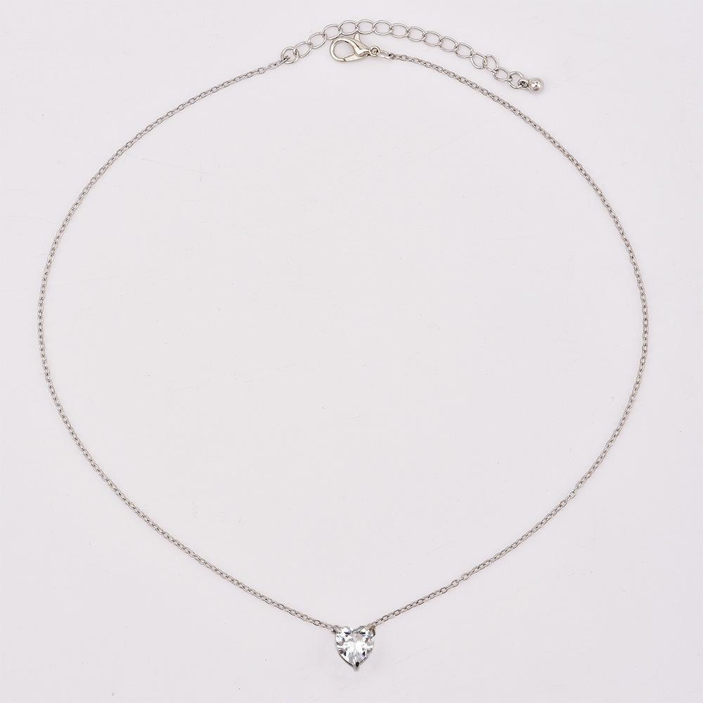 Sweetheart Rhinestone Chocker Necklace