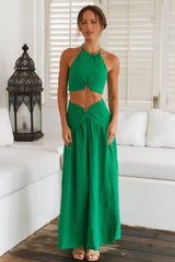 Lemon Tree Maxi Skirt Green