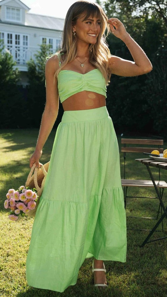 Lime Green Maxi Skirts