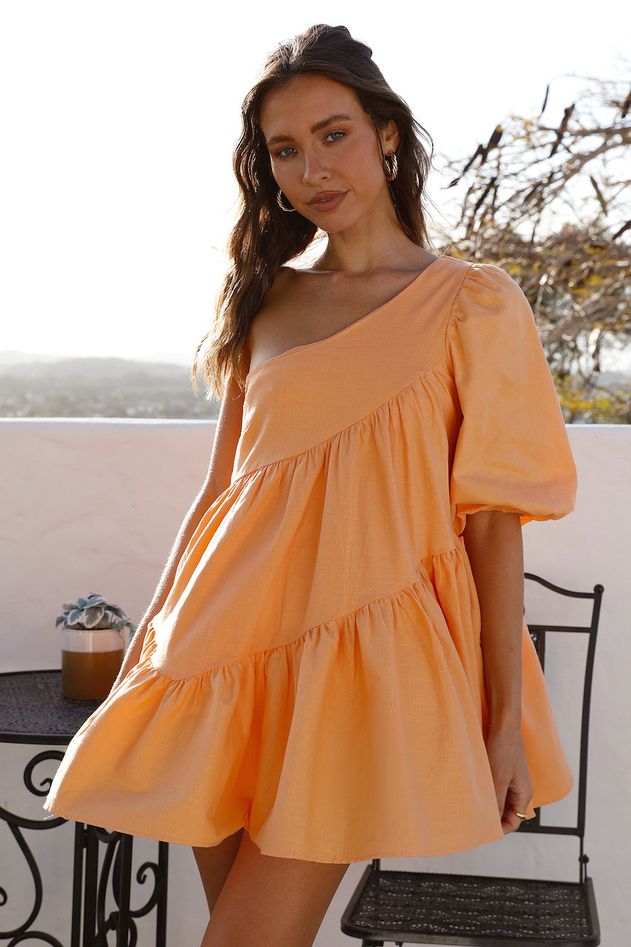 Tangerine Skies Mini Dress Orange