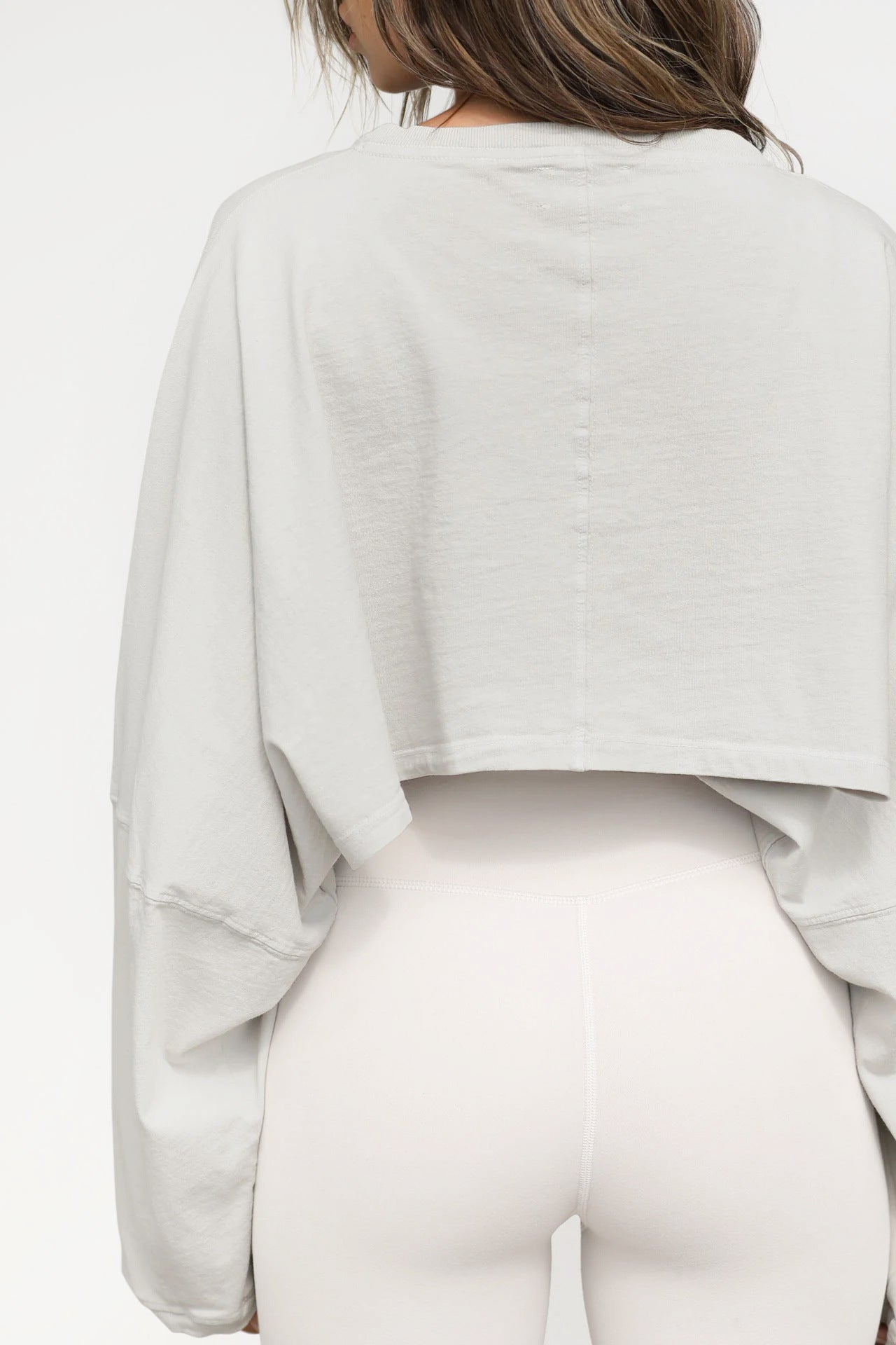 Light Grey Crop Sweatshirt