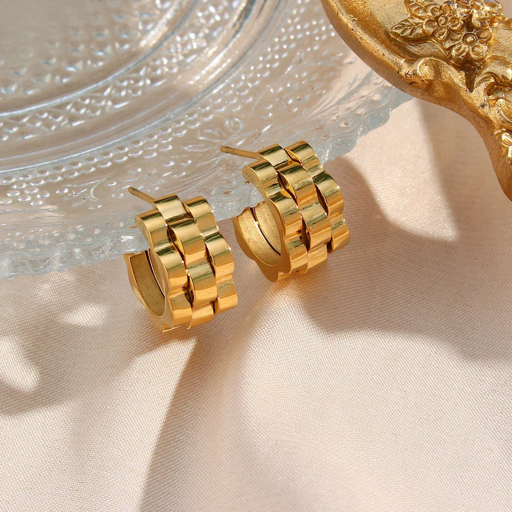 Golden Stack Earrings