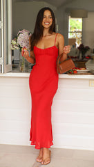 Tropicale Maxi Dress (Cherry)