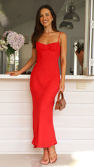 Tropicale Maxi Dress (Cherry)